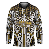 Custom Aotearoa Taranaki Hockey Jersey Maori Tribal Pattern Mix Poutama