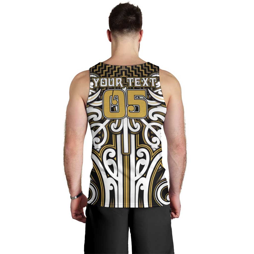 Custom Aotearoa Taranaki Men Tank Top Maori Tribal Pattern Mix Poutama