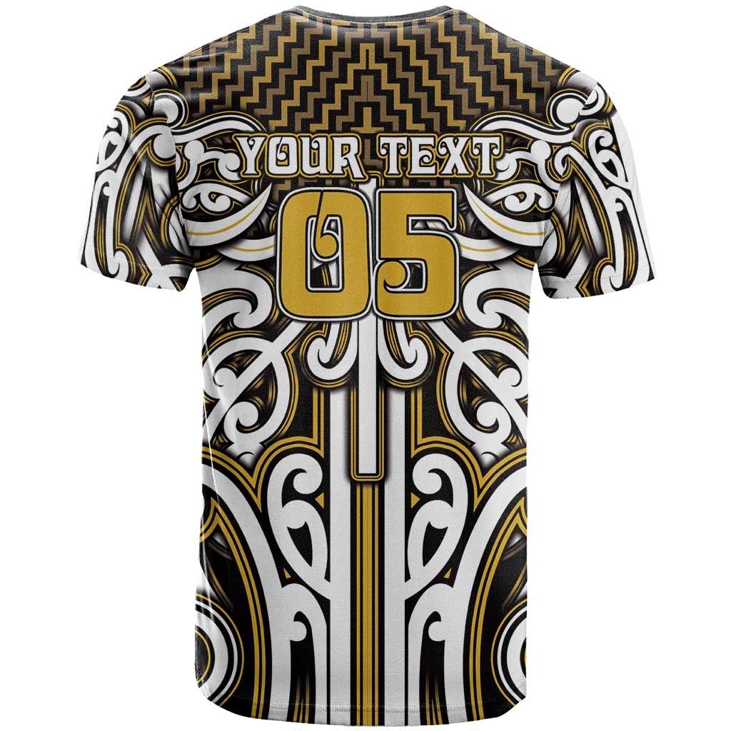 Custom Aotearoa Taranaki T Shirt Maori Tribal Pattern Mix Poutama
