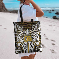 Custom Aotearoa Taranaki Tote Bag Maori Tribal Pattern Mix Poutama