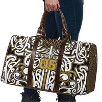 Custom Aotearoa Taranaki Travel Bag Maori Tribal Pattern Mix Poutama