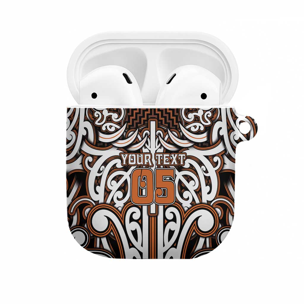 Custom Aotearoa Waikato AirPods Case Maori Tribal Pattern Mix Poutama