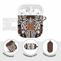 Custom Aotearoa Waikato AirPods Case Maori Tribal Pattern Mix Poutama