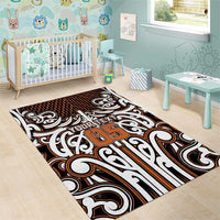 Custom Aotearoa Waikato Area Rug Maori Tribal Pattern Mix Poutama