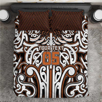 Custom Aotearoa Waikato Bedding Set Maori Tribal Pattern Mix Poutama