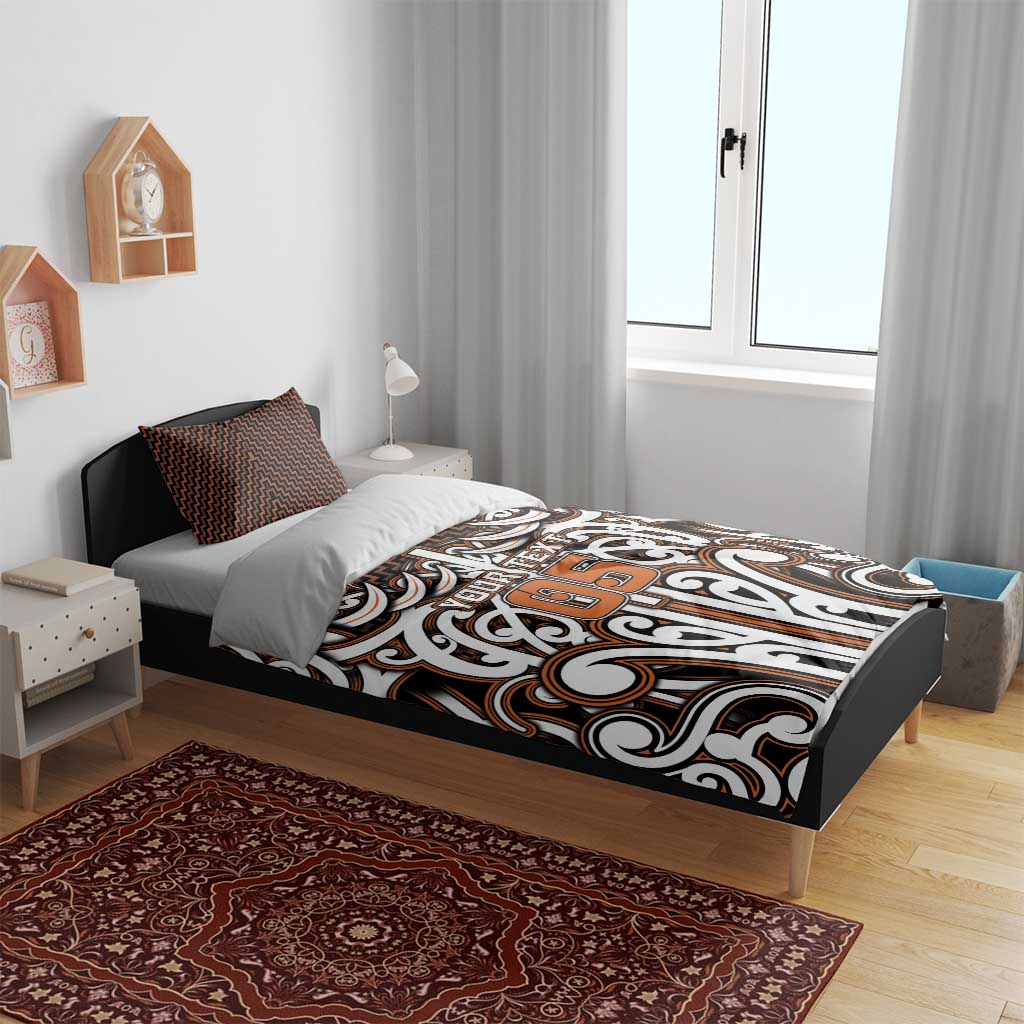 Custom Aotearoa Waikato Bedding Set Maori Tribal Pattern Mix Poutama