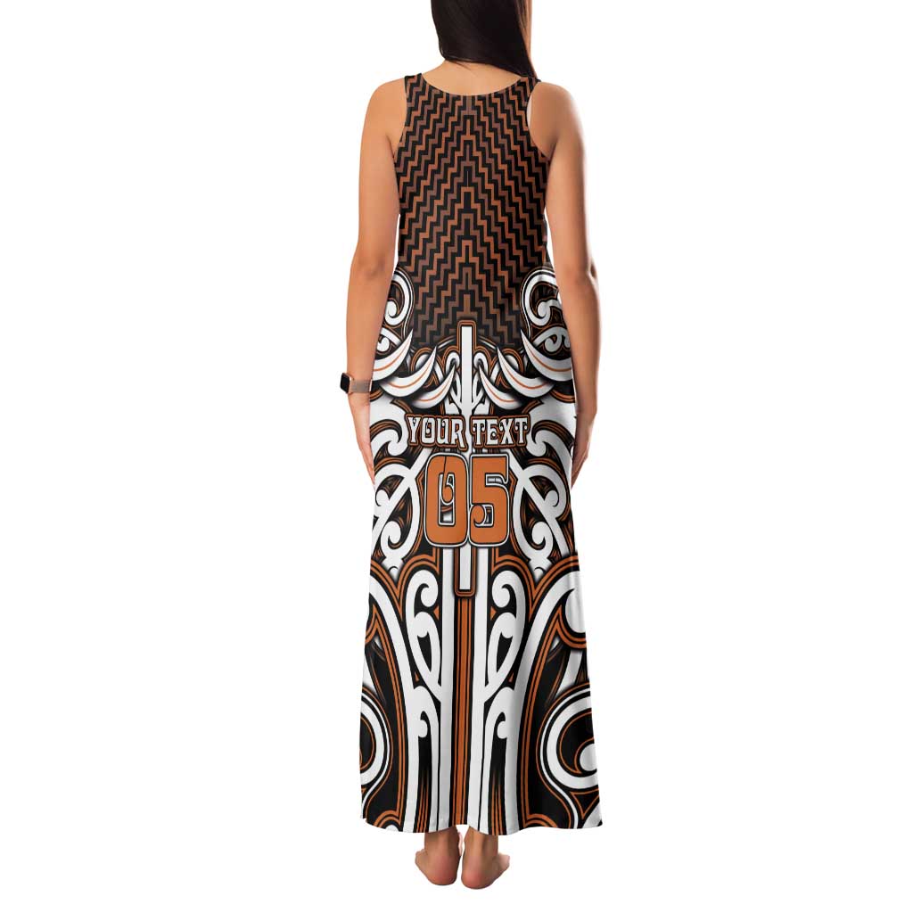 Custom Aotearoa Waikato Family Matching Tank Maxi Dress and Hawaiian Shirt Maori Tribal Pattern Mix Poutama LT05 - Polynesian Pride