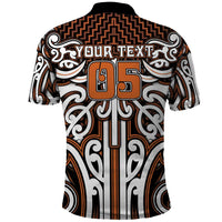 Custom Aotearoa Waikato Polo Shirt Maori Tribal Pattern Mix Poutama