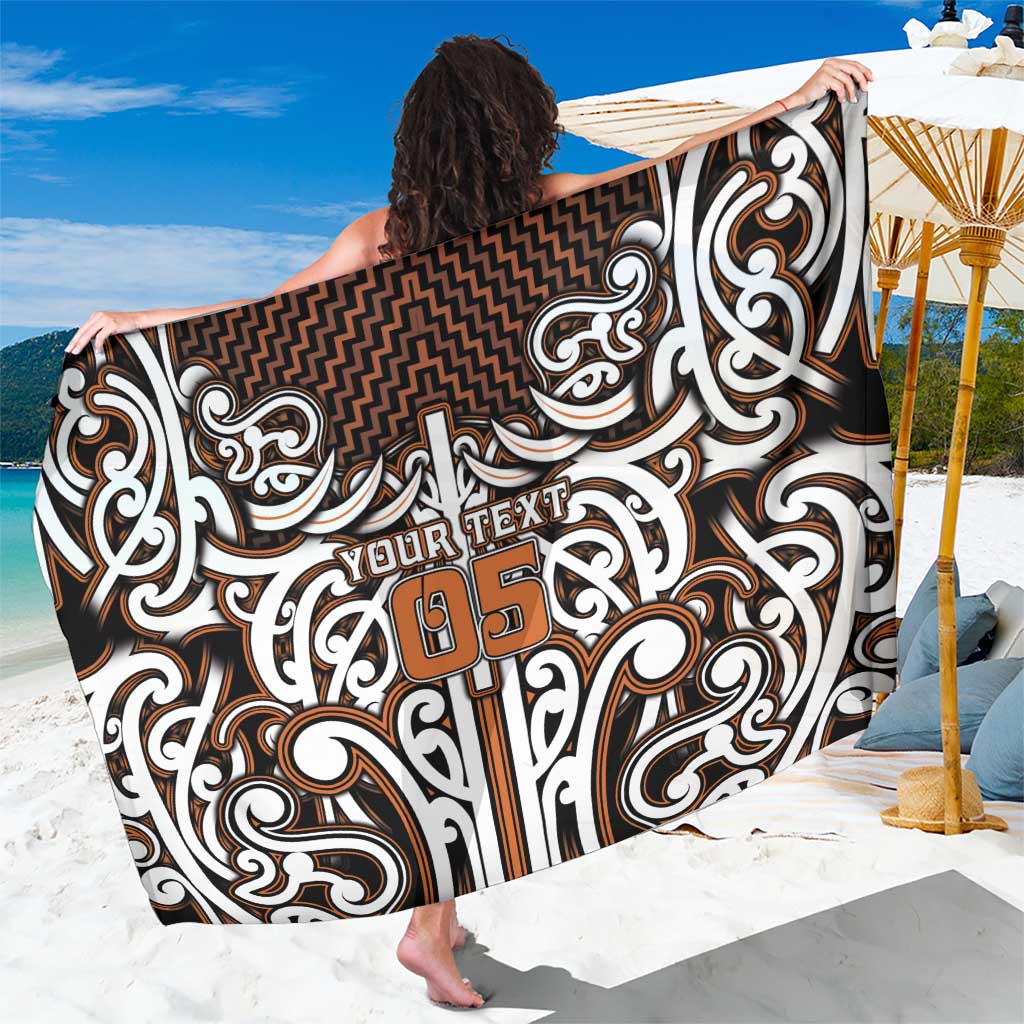 Custom Aotearoa Waikato Sarong Maori Tribal Pattern Mix Poutama