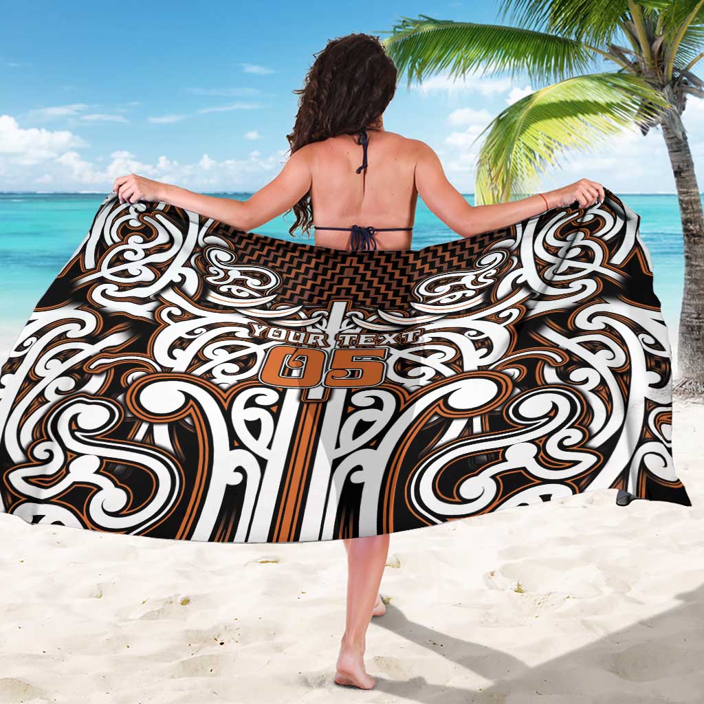 Custom Aotearoa Waikato Sarong Maori Tribal Pattern Mix Poutama