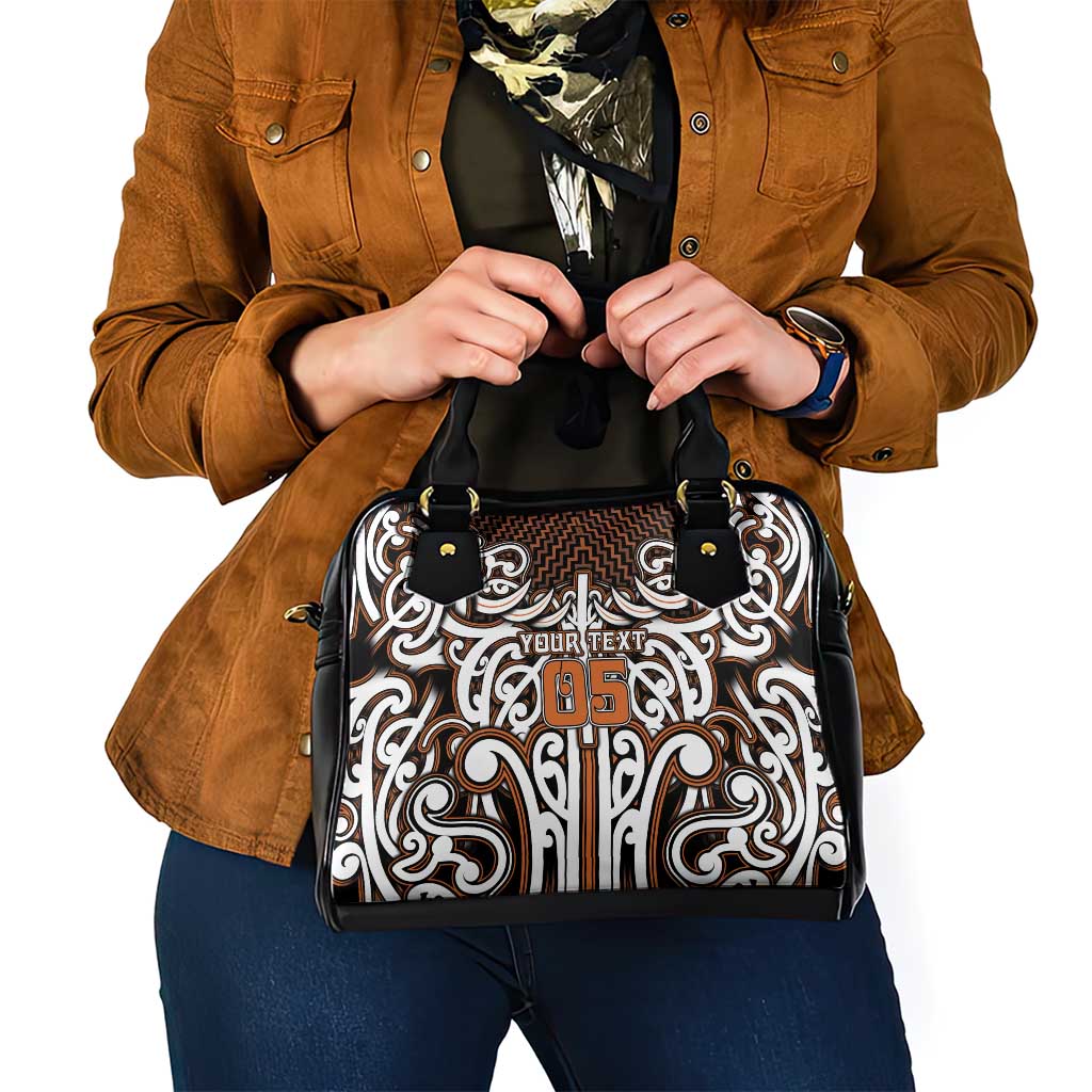 Custom Aotearoa Waikato Shoulder Handbag Maori Tribal Pattern Mix Poutama LT05 - Polynesian Pride