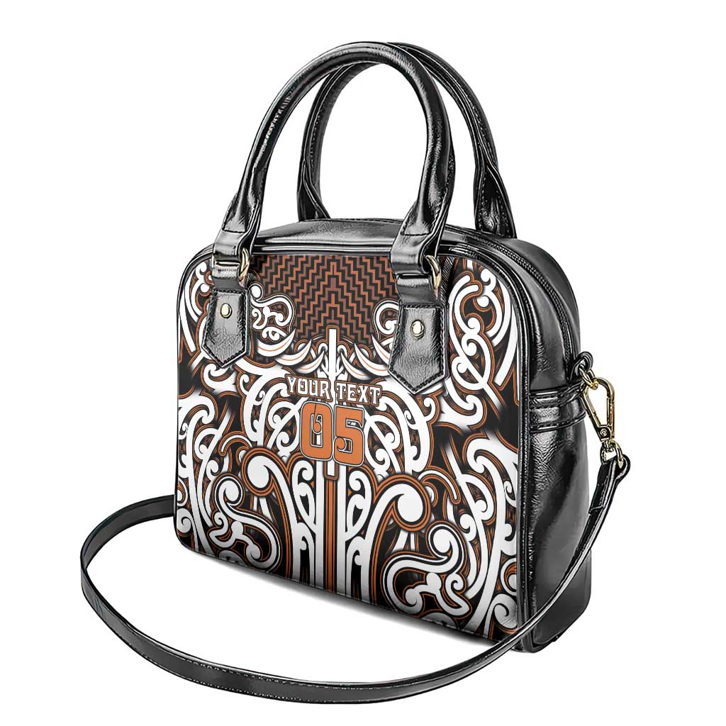 Custom Aotearoa Waikato Shoulder Handbag Maori Tribal Pattern Mix Poutama LT05 - Polynesian Pride