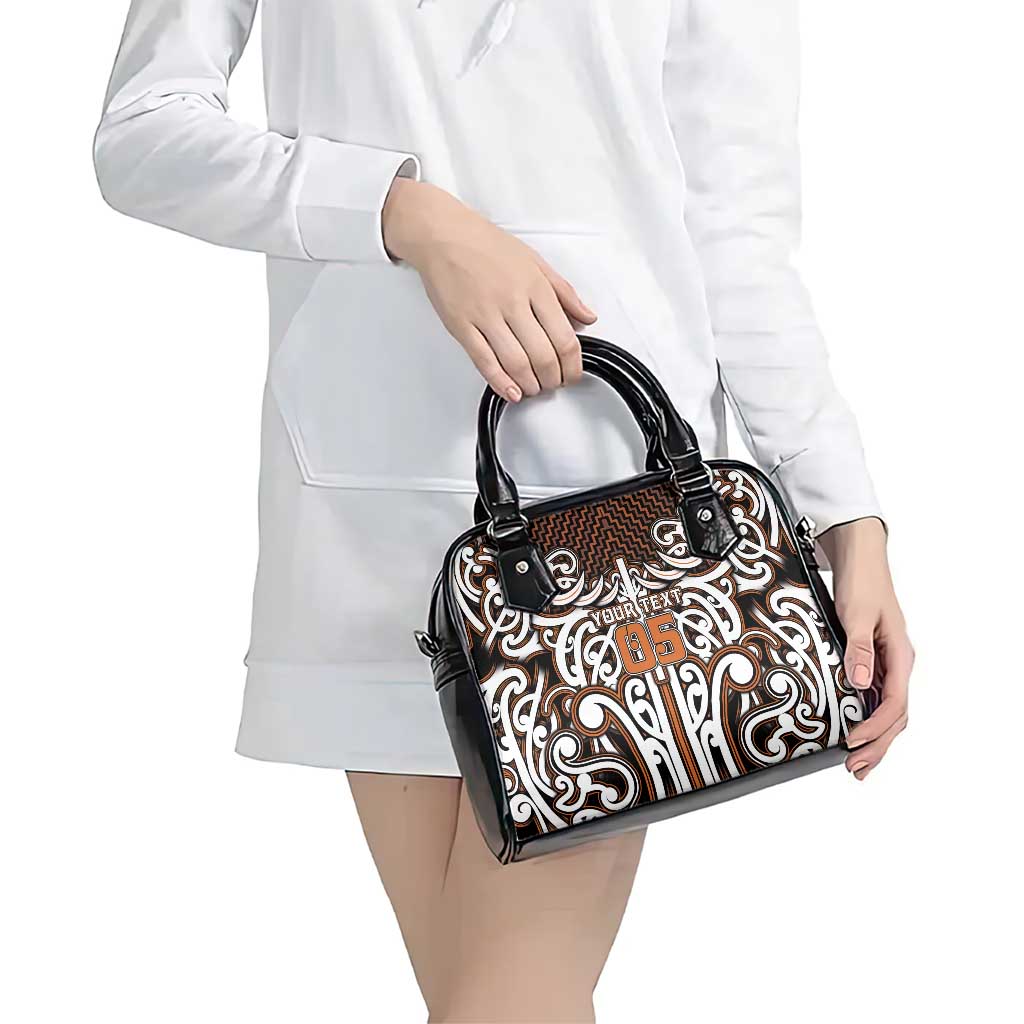 Custom Aotearoa Waikato Shoulder Handbag Maori Tribal Pattern Mix Poutama LT05 - Polynesian Pride