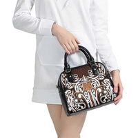 Custom Aotearoa Waikato Shoulder Handbag Maori Tribal Pattern Mix Poutama LT05 - Polynesian Pride