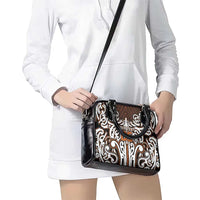 Custom Aotearoa Waikato Shoulder Handbag Maori Tribal Pattern Mix Poutama LT05 - Polynesian Pride