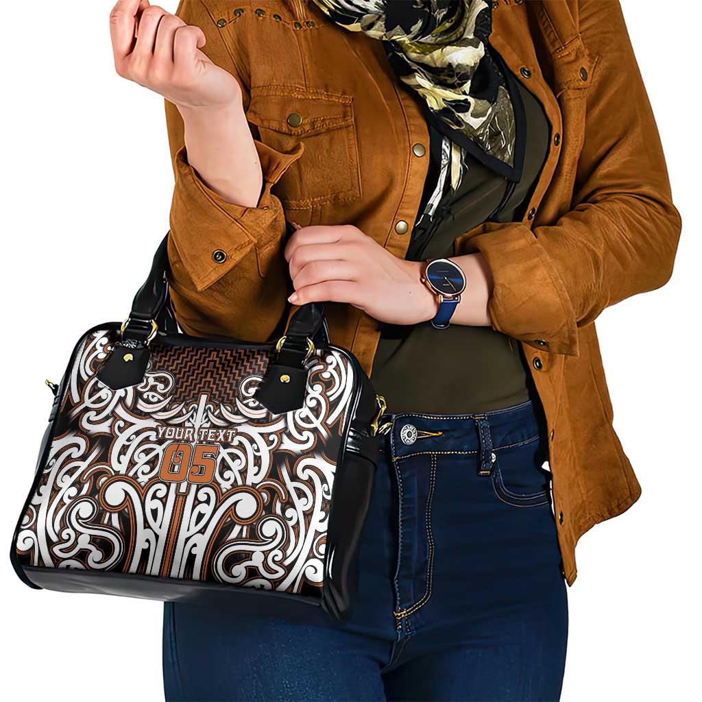 Custom Aotearoa Waikato Shoulder Handbag Maori Tribal Pattern Mix Poutama LT05 - Polynesian Pride