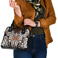 Custom Aotearoa Waikato Shoulder Handbag Maori Tribal Pattern Mix Poutama LT05 - Polynesian Pride