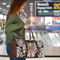 Custom Aotearoa Waikato Travel Bag Maori Tribal Pattern Mix Poutama