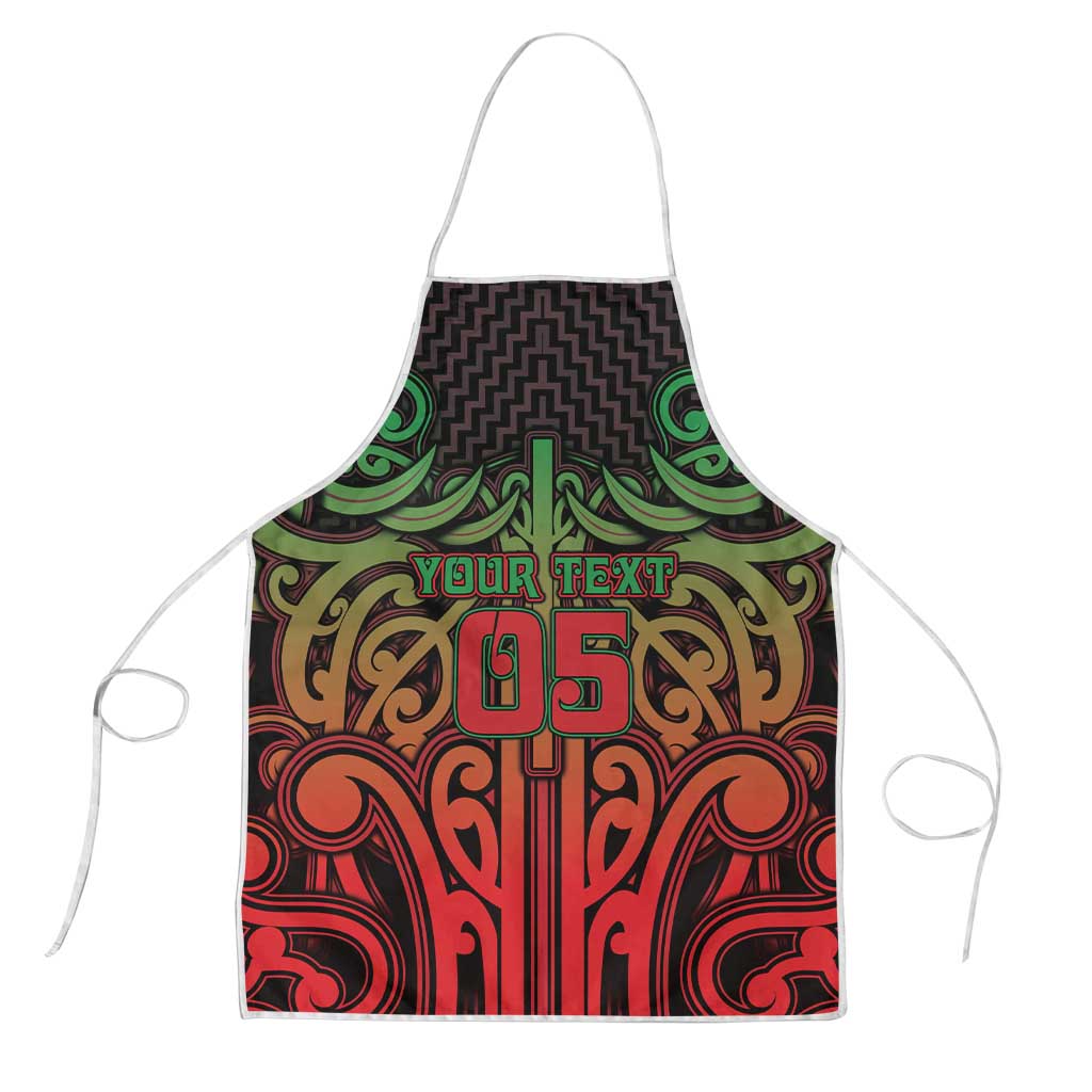 Custom Aotearoa Tuhoe Apron Maori Tribal Pattern Mix Poutama