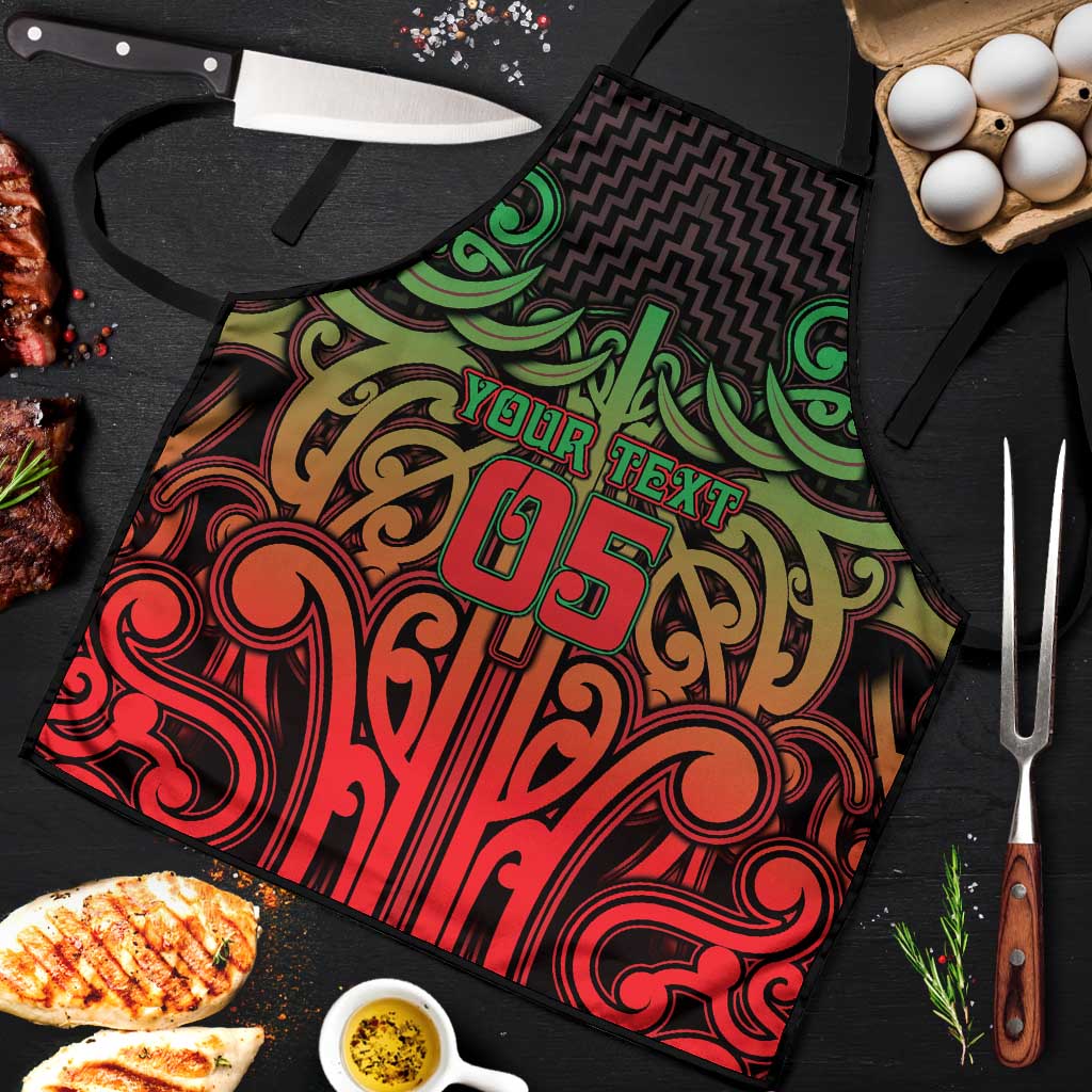 Custom Aotearoa Tuhoe Apron Maori Tribal Pattern Mix Poutama