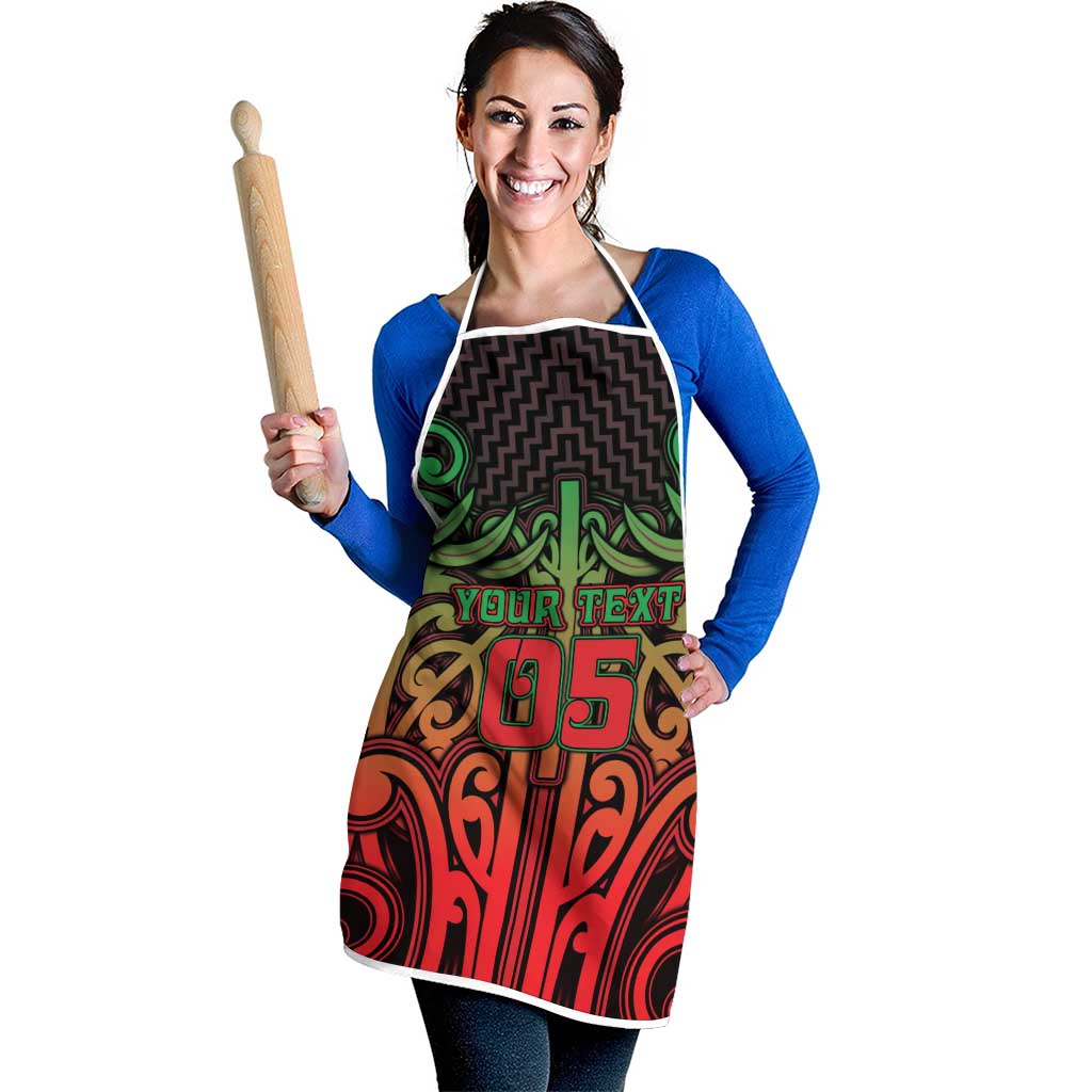 Custom Aotearoa Tuhoe Apron Maori Tribal Pattern Mix Poutama