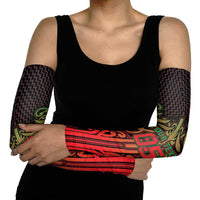 Custom Aotearoa Tuhoe Arm Sleeves Maori Tribal Pattern Mix Poutama