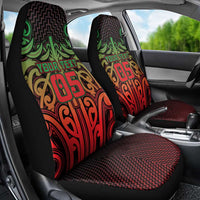 Custom Aotearoa Tuhoe Car Seat Cover Maori Tribal Pattern Mix Poutama