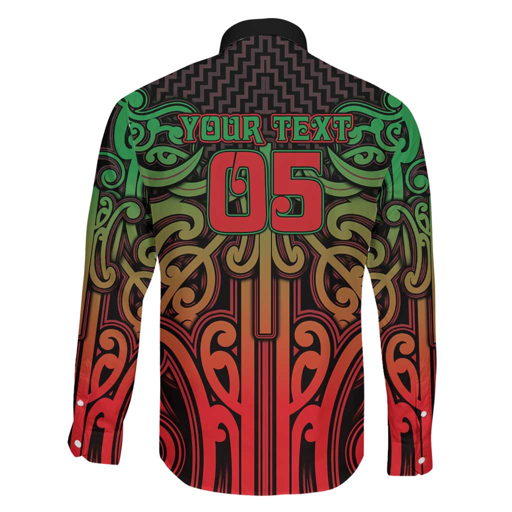 Custom Aotearoa Tuhoe Family Matching Off The Shoulder Long Sleeve Dress and Hawaiian Shirt Maori Tribal Pattern Mix Poutama LT05 - Polynesian Pride