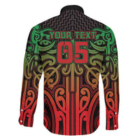 Custom Aotearoa Tuhoe Family Matching Puletasi and Hawaiian Shirt Maori Tribal Pattern Mix Poutama LT05 - Polynesian Pride