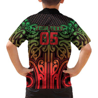 Custom Aotearoa Tuhoe Family Matching Summer Maxi Dress and Hawaiian Shirt Maori Tribal Pattern Mix Poutama LT05 - Polynesian Pride