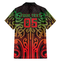 Custom Aotearoa Tuhoe Family Matching Tank Maxi Dress and Hawaiian Shirt Maori Tribal Pattern Mix Poutama LT05 - Polynesian Pride