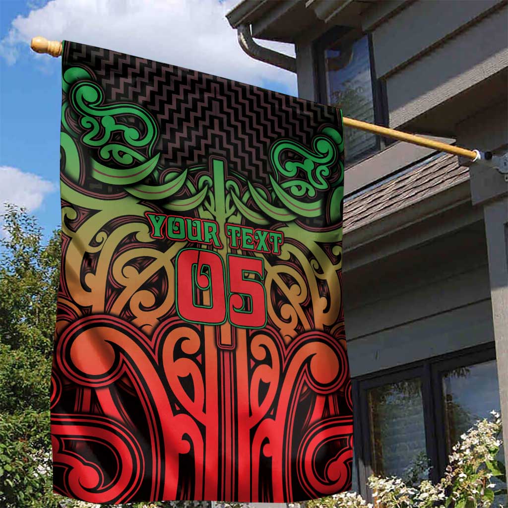 Custom Aotearoa Tuhoe Garden Flag Maori Tribal Pattern Mix Poutama LT05 - Polynesian Pride