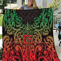 Custom Aotearoa Tuhoe Quilt Maori Tribal Pattern Mix Poutama