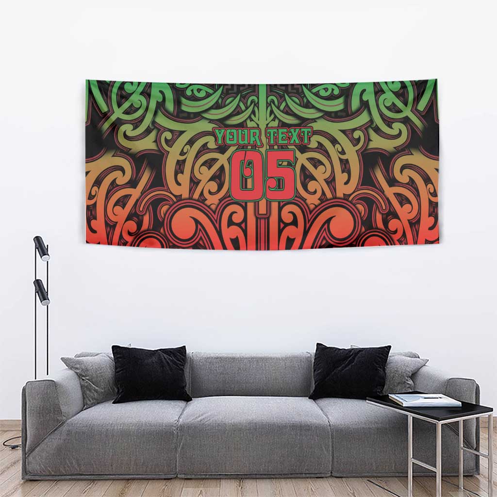 Custom Aotearoa Tuhoe Tapestry Maori Tribal Pattern Mix Poutama