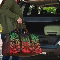 Custom Aotearoa Tuhoe Travel Bag Maori Tribal Pattern Mix Poutama