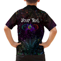I See Your True Colors Personalised Family Matching Off Shoulder Maxi Dress and Hawaiian Shirt Autism Awareness LT05 - Polynesian Pride