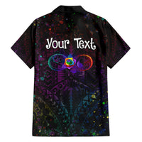I See Your True Colors Personalised Family Matching Summer Maxi Dress and Hawaiian Shirt Autism Awareness LT05 - Polynesian Pride
