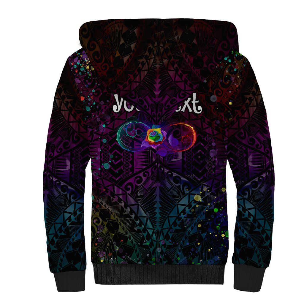 I See Your True Colors Personalised Sherpa Hoodie Autism Awareness