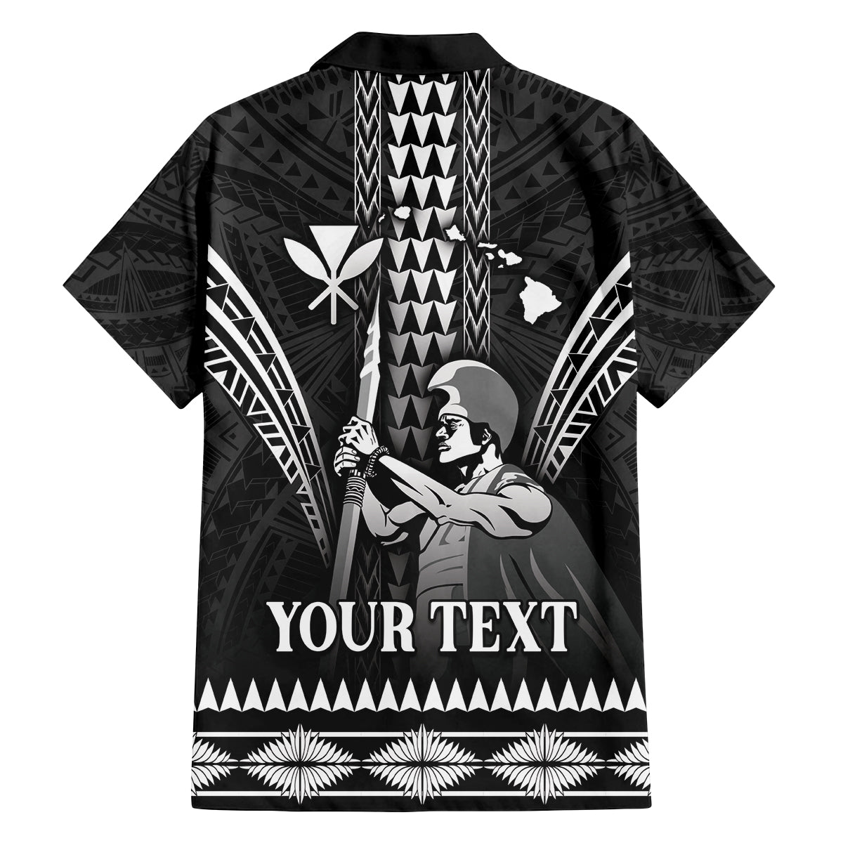 Personalised Hawaii Happy King Kamehameha Day Family Matching Tank Maxi Dress and Hawaiian Shirt Kakau Pattern LT05 - Polynesian Pride