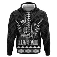 Personalised Hawaii Happy King Kamehameha Day Hoodie Kakau Pattern