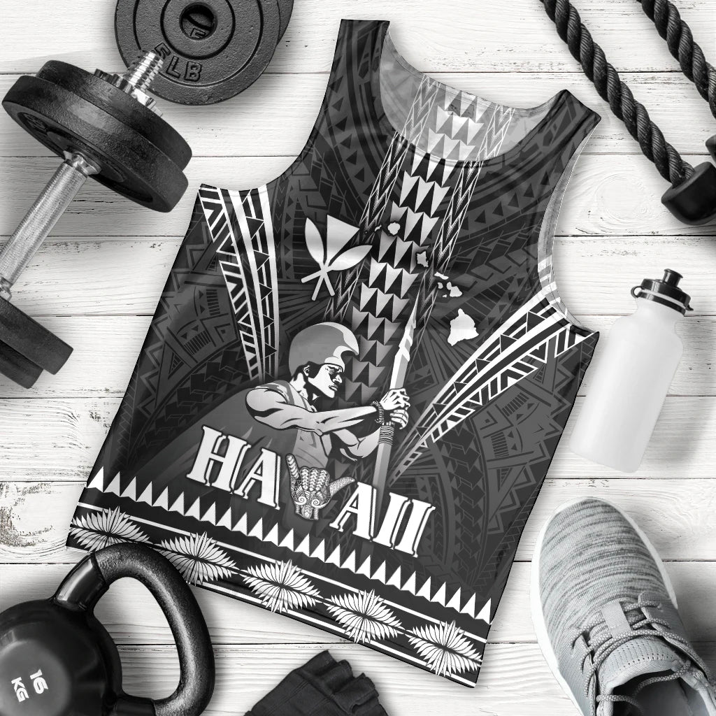 Personalised Hawaii Happy King Kamehameha Day Men Tank Top Kakau Pattern LT05 - Polynesian Pride