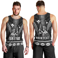 Personalised Hawaii Happy King Kamehameha Day Men Tank Top Kakau Pattern LT05 - Polynesian Pride