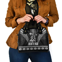 Hawaii Happy King Kamehameha Day Shoulder Handbag Kakau Pattern