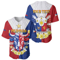 Personalised Philippines Independence Day Baseball Jersey Maligayang Araw ng Kalayaan Filipino Carabao LT05 - Polynesian Pride