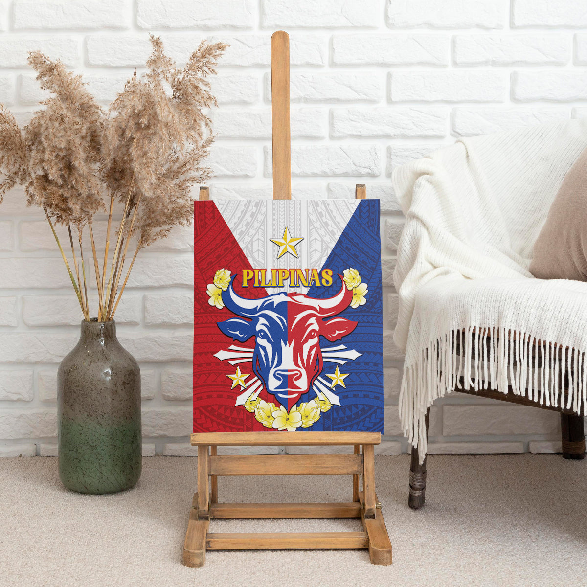 Philippines Independence Day Canvas Wall Art Maligayang Araw ng Kalayaan Filipino Carabao LT05 - Polynesian Pride