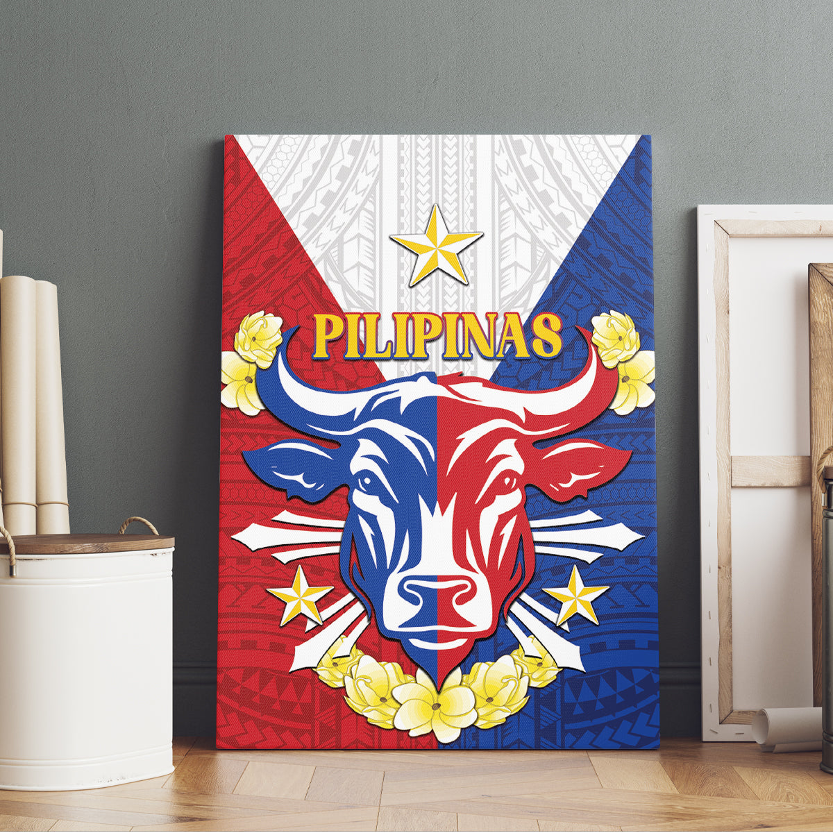 Philippines Independence Day Canvas Wall Art Maligayang Araw ng Kalayaan Filipino Carabao LT05 - Polynesian Pride