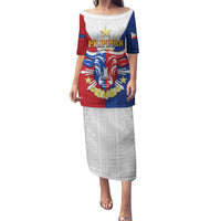 Personalised Philippines Independence Day Family Matching Puletasi and Hawaiian Shirt Maligayang Araw ng Kalayaan Filipino Carabao LT05 Mom's Dress Red - Polynesian Pride