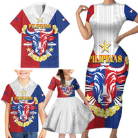 Personalised Philippines Independence Day Family Matching Short Sleeve Bodycon Dress and Hawaiian Shirt Maligayang Araw ng Kalayaan Filipino Carabao LT05 - Polynesian Pride
