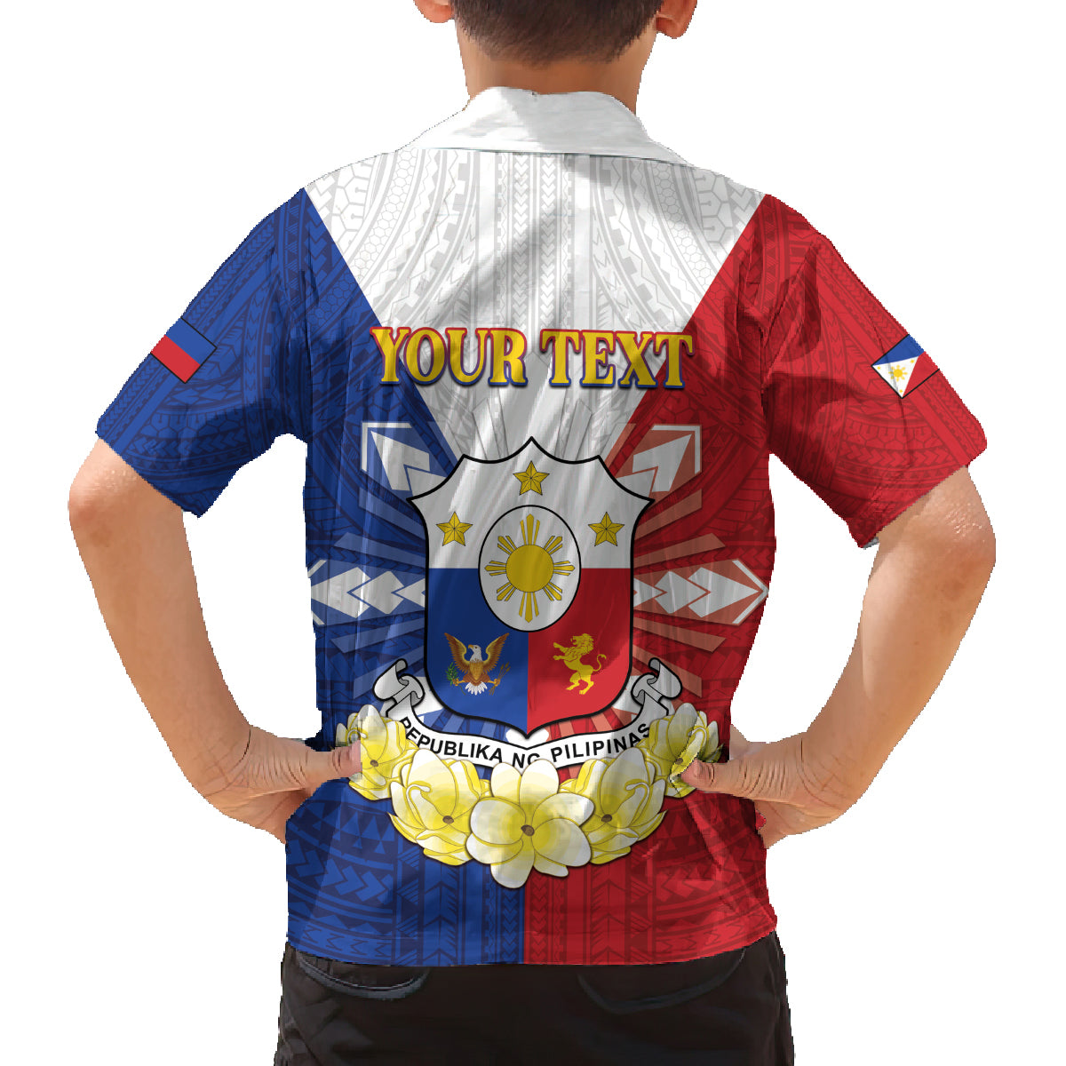 Personalised Philippines Independence Day Family Matching Summer Maxi Dress and Hawaiian Shirt Maligayang Araw ng Kalayaan Filipino Carabao LT05 - Polynesian Pride