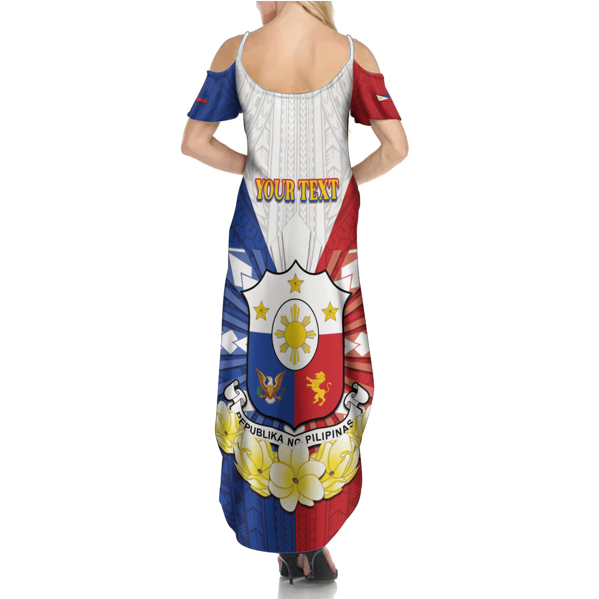 Personalised Philippines Independence Day Family Matching Summer Maxi Dress and Hawaiian Shirt Maligayang Araw ng Kalayaan Filipino Carabao LT05 - Polynesian Pride